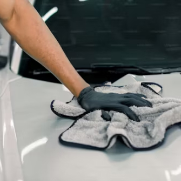 유리막 코팅 작업 자동차이미지